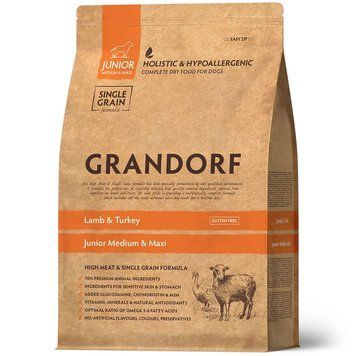 Grandorf Lamb and Turkey for Junior Medium and Maxi 3 kg D2004 фото