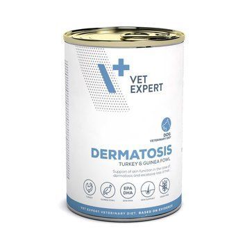 VetExpert Veterinary Diet Dog Dermatosis Turkey & Guinea Fowl Wet 400g D70104 foto