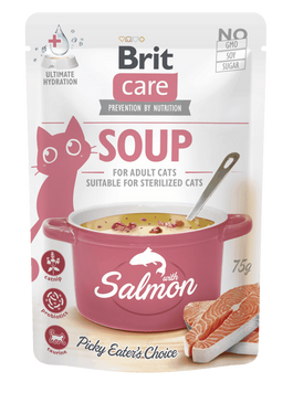 Brit Care Soup with Salmon for Cats 75 g K1453 foto
