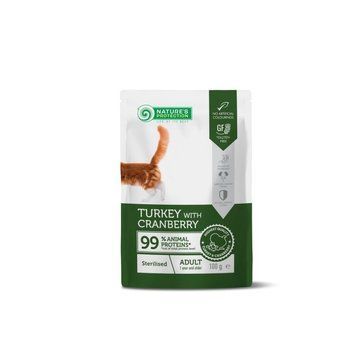 Nature's Protection Sterilised Cats with Turkey and Cranberry 100g K2301 foto