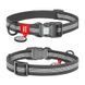 Zgardă WAUDOG Waterproof cu pașaport QR, reflectorizantă 20 mm / 28-40 cm Gri G1018 foto 1