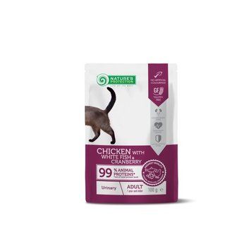 Nature's Protection Urinary Adult Cat Chicken with White Fish and Cranberry 100g K2302 foto