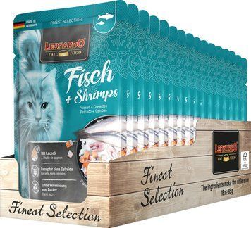 Leonardo Finest Selection Fish + Shrimps, 85g x 16 buc. K1722 foto