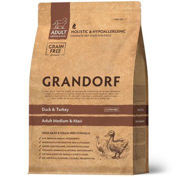 Grandorf Duck and Turkey for Medium and Maxi Breeds 3 kg D2017 фото