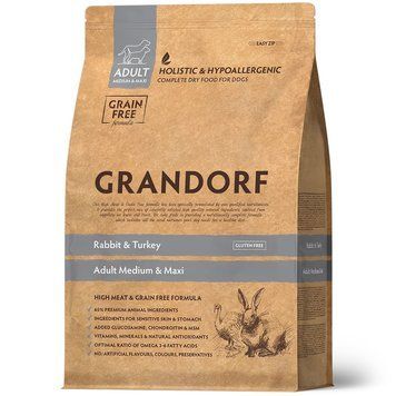 Grandorf Rabbit and Turkey for Medium and Maxi Breeds 3 kg D2019 фото