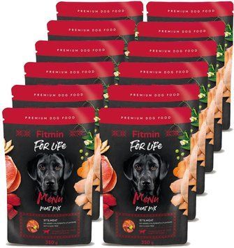 Fitmin dog for Life Menu Meat Mix, 350g x 12 buc. D1053 foto
