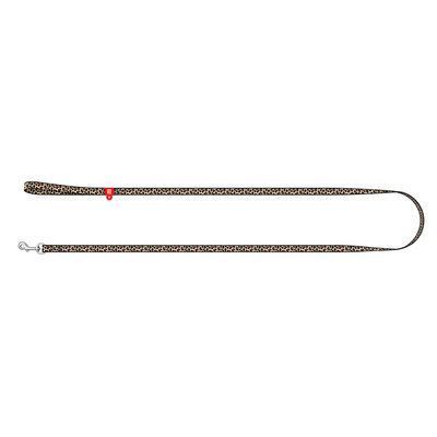 Lesă din nailon pentru pisici și c&acirc;ini de talie mică WAUDOG Nylon, XS, 10 mm x 122 cm, Leopard G1010 foto