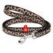 Lesă din nailon pentru pisici și c&acirc;ini de talie mică WAUDOG Nylon, XS, 10 mm x 122 cm, Leopard G1010 foto 1