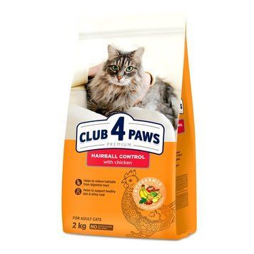 Club 4 paws HAIRBALL CONTROL Chicken 2 kg K1316 foto