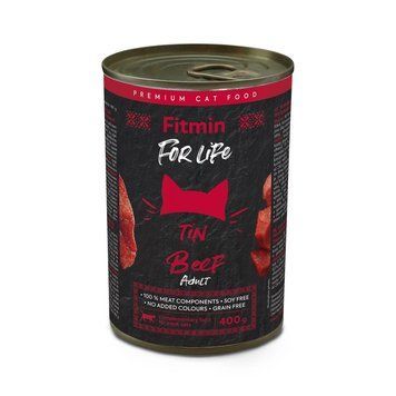 Fitmin For Life cat tin ADULT BEEF, 400g x 6 buc. K1069 foto