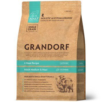 Grandorf 4 Meat for Medium and Maxi Breeds 3 kg D2021 фото