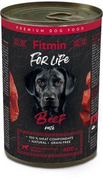 Fitmin for Life dog Tin Beef, 400g x 6 buc. D1055 foto