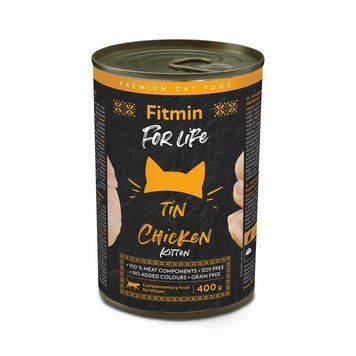 Fitmin For Life cat tin KITTEN CHICKEN, 400g x 6 buc. K1070 foto