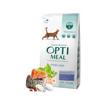 Optimeal Sterilised Salmon 1.5 kg K1204 foto