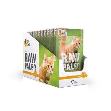 VetExpert Raw Paleo Cat Adult Turkey 100g x 12 buc. K2024 foto