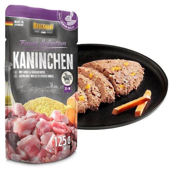 Belcando Finest Selection Rabbit with Millet & Sweet Potato, 125g x 12 buc. D3036 foto