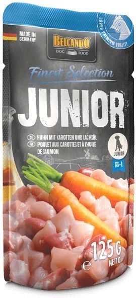 Belcando Finest Selection Junior Chicken with Carrots and Salmon Oil, 125g x 12 buc. D3037 foto