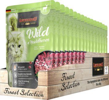 Leonardo Finest Selection Venison + Bilberries, 85g x 16 buc. K1731 foto