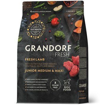 Grandorf Fresh Lamb Meat with Sweet Potato for Juniors 3 kg D2028 фото