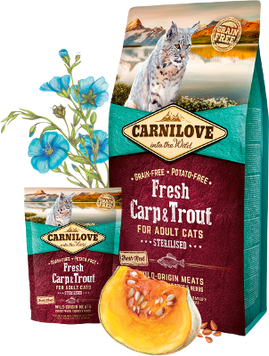 Carnilove Fresh Carp & Trout Sterilised for Adult cats K1530 foto