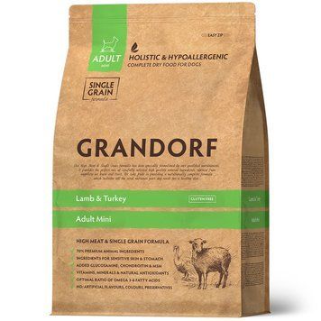 Grandorf Lamb and Turkey for Mini Breeds 1 kg D2006 фото