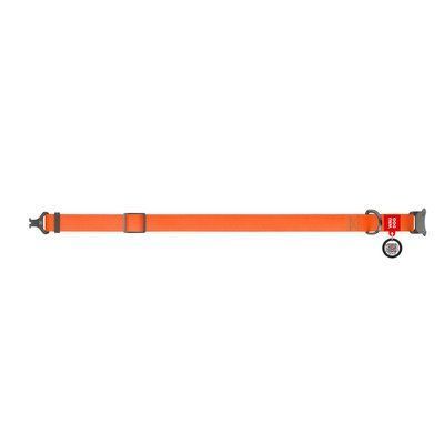 Zgardă WAUDOG Waterproof cu pașaport QR 25 mm / 34-49 cm Portocaliu G1011 foto