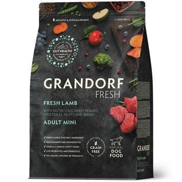 Grandorf Fresh Lamb Meat with Sweet Potato for Mini Breeds 1 kg D2030 фото