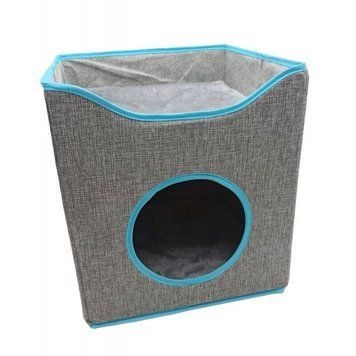 Căsuță tip cub pentru pisici 33x33x37 cm 5019 foto