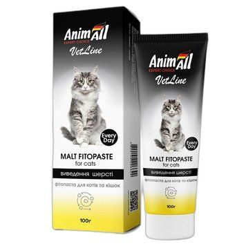 AnimAll VetLine Malt pastă pentru eliminarea ghemotoacelor de păr la pisici 100 g S1037 foto