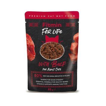 Fitmin For Life cat pouch adult beef 85g K1095 foto