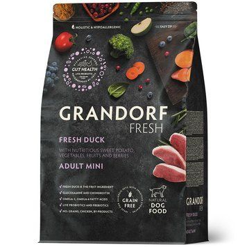 Grandorf Fresh Duck Meat with Sweet Potato for Mini Breeds 1 kg D2036 фото