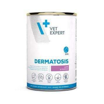 VetExpert Veterinary Diet Dog Dermatosis Lamb & Pumpkin Wet 400g D70111 foto
