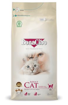 BonaCibo Adult Cat Chicken & Rice K2404 foto