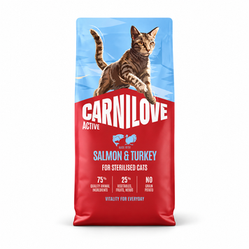 Carnilove Active Salmon & Turkey for Sterilised Cats K1531 foto