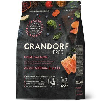 Grandorf Fresh Salmon Fillet with Sweet Potato for Medium and Maxi Breeds 3 kg D2042 фото