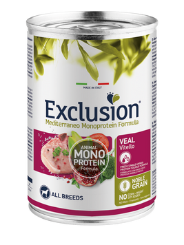 Exclusion Noble Grain Dog Adult Veal Cans 400 g D1202 foto