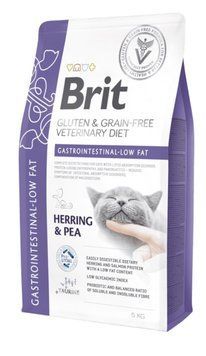 Brit GF Veterinary Diets Cat Gastrointestinal-Low Fat 5 kg K1474 фото