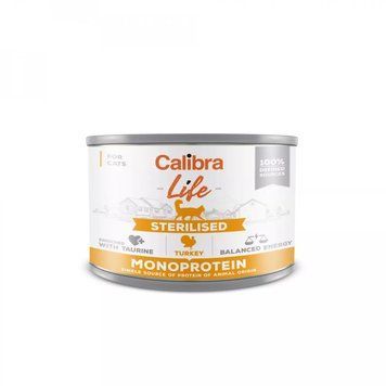 Calibra Cat Life Sterilised Turkey, 6 шт. x 200g K1055 фото