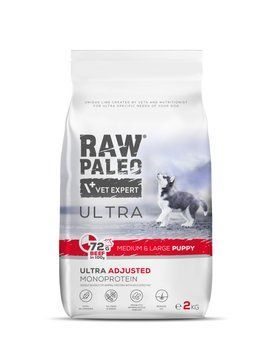 VetExpert Raw Paleo Dog Ultra Medium & Large Puppy Beef 2 kg D7026 фото