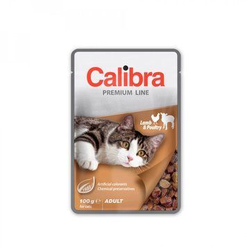 Calibra Cat Premium Adult Lamb & Poultry, 100g x 24 buc. K1057 foto